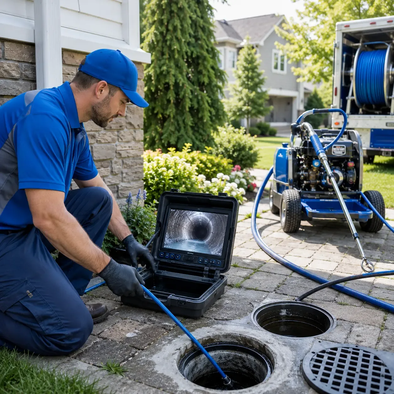 Outdoor drain cleaning professionals serving Peru, IA