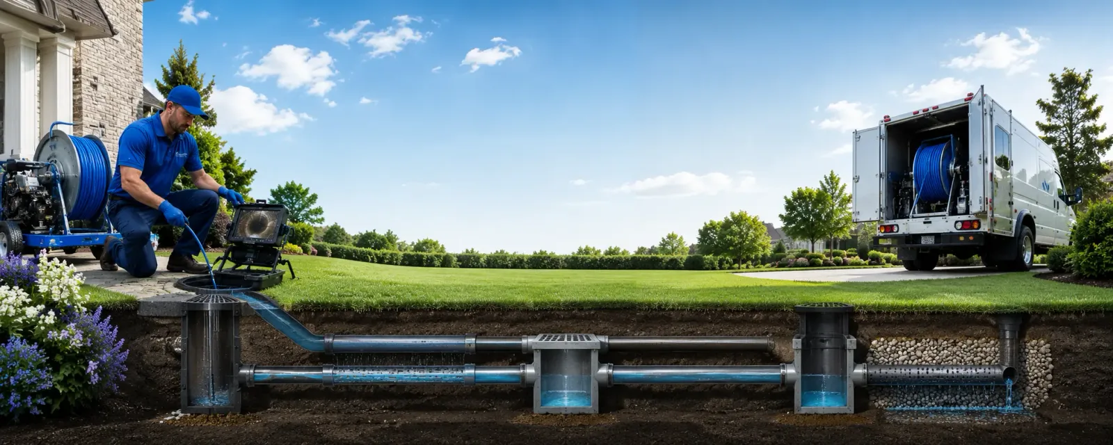 Outdoor drain cleaning information for Peru, IA